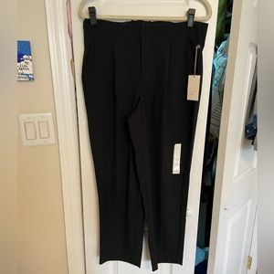 Black tapered leg trouser